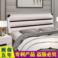 欧式床头板软艺烤漆床头简约现代双人床1.8米床靠背板经济型