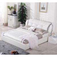 皮艺床布床简约现代双人床1.5米1.8米床时尚休闲床软床