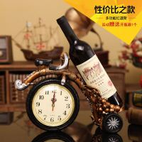 创意酒柜红酒架子家装饰品摆件摩托车酒架客厅工艺品家居摆设礼物