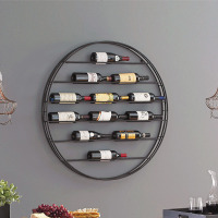 欧式酒架壁挂铁艺红酒架咖啡厅酒吧墙上创意餐厅葡萄酒展示架酒柜