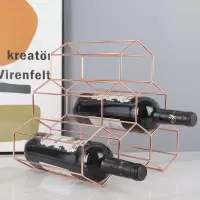 欧式金属红酒架创意摆件葡萄酒架子家用装饰酒瓶架子酒柜装饰展示