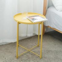 北欧茶几简约客厅边几铁艺多功能小桌子迷你简易小茶几格角几