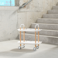 北欧简约小推车边角几客厅ins收纳移动小茶几沙发家用多功能餐车