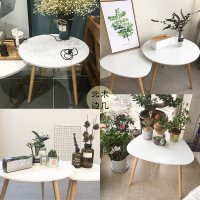 北欧茶几网红小圆桌简约客厅沙发边几桌子ins 卧室角几迷你飘窗桌