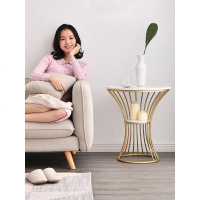 边几沙发北欧大理石ins桌子床头卧室客厅茶几轻奢小圆桌阳台角几