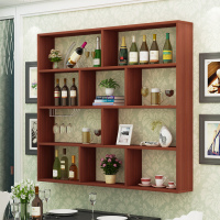 简约酒架酒柜壁挂式餐厅饭店墙上装饰悬挂红酒架多层置物架可定做