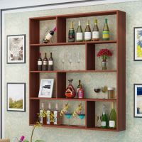 简约酒柜壁挂式吧台墙上装饰悬挂饭店挂墙红酒架创意置物架可定做