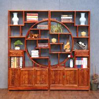 仿古家具 实木博古架多宝阁 展示柜 古董架陈列架 隔断中式榆木