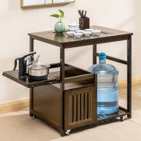 可移动茶几小茶台实木茶车功夫茶桌家用小户型茶盘泡茶水柜置物架