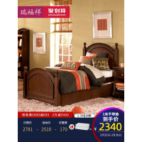 家具 美式单人床1.2米 欧式床实木儿童床公主床B272