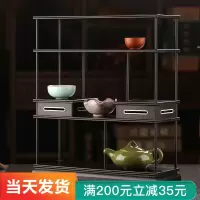 红木中式多宝阁置物架实木小博古架紫砂茶壶架子摆架茶具架展示架