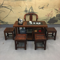 老船木茶桌椅组合实木喝茶台阳台泡茶桌小型功夫茶几整装简约现代