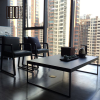 2020新款茶几咖啡桌家用客厅阳台小美式茶几餐桌一体式家用全钢