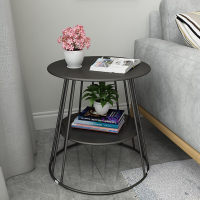 小圆桌子铁艺休闲北茶几简约现代客厅卧室会客边几迷你阳台角几欧