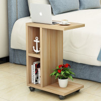 带滑轮沙发边几移动床边小移动桌子桌边角桌带轮子可床边小茶几