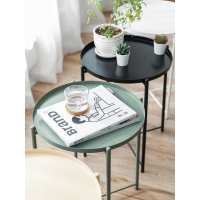 北欧茶几简约客厅边几铁艺多功能小桌子宜家简易小茶几格角几