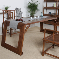 老榆木茶桌椅组合办公室喝茶桌阳台茶道桌实木仿古桌子茶台茶艺桌