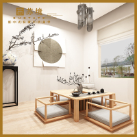 榻榻米茶几矮茶桌椅组合日式地台禅意新中式实木功夫茶台家用整装