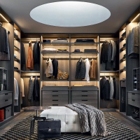 成都屋衣柜定做轻奢欧式衣橱步入式整体衣帽间卧室柜家具定制