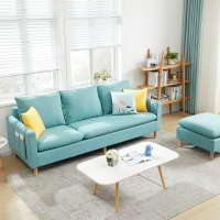布艺沙发北欧小户型沙发简约现代沙发三人位四人组合客厅家具