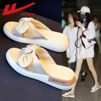 回力(Warrior)拖鞋女鞋夏外穿 年 厚底坡跟百搭仙女沙滩凉鞋女士凉拖