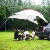 车尾延伸帐篷户外自驾游SUV汽车旅行装备野营防暴雨车顶车载天幕