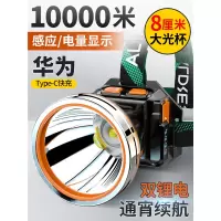 头灯强光充电超亮头戴式感应led矿灯闪电客钓鱼专用夜钓户外手电筒