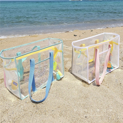 大容量防水收纳袋透明洗漱包旅行便携化妆包闪电客洗澡游泳沙滩收纳包