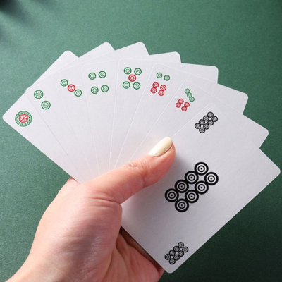 闪电客纸麻将专用扑克牌纸牌108张136144张家用加厚塑料防水麻将牌便携