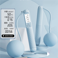 绳跳绳健身运动专用计数款专业燃脂女负重重力跳绳子