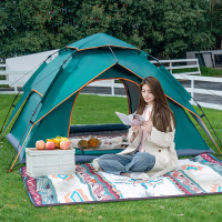 帐篷户外折叠便捷式露营野营过夜全自动防晒沙滩室内双层加厚防雨
