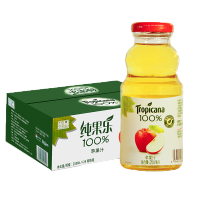 纯果乐 Tropicana 100%苹果汁 果汁 250ml*24瓶 整箱装 百事系列荣誉产品饮料