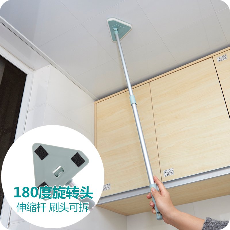加长柄可伸缩地板刷浴室墙面瓷砖清洁刷子卫生间浴缸海绵清洗刷
