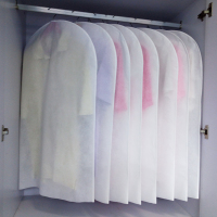 无纺布衣服防尘罩西服挂袋衣物挂衣收纳袋大衣防尘袋衣罩透明加厚