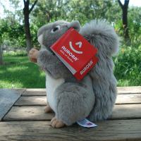 仿真小花鹿毛绒玩具创意动物玩偶大尾巴松鼠公仔女孩生日礼物兔子