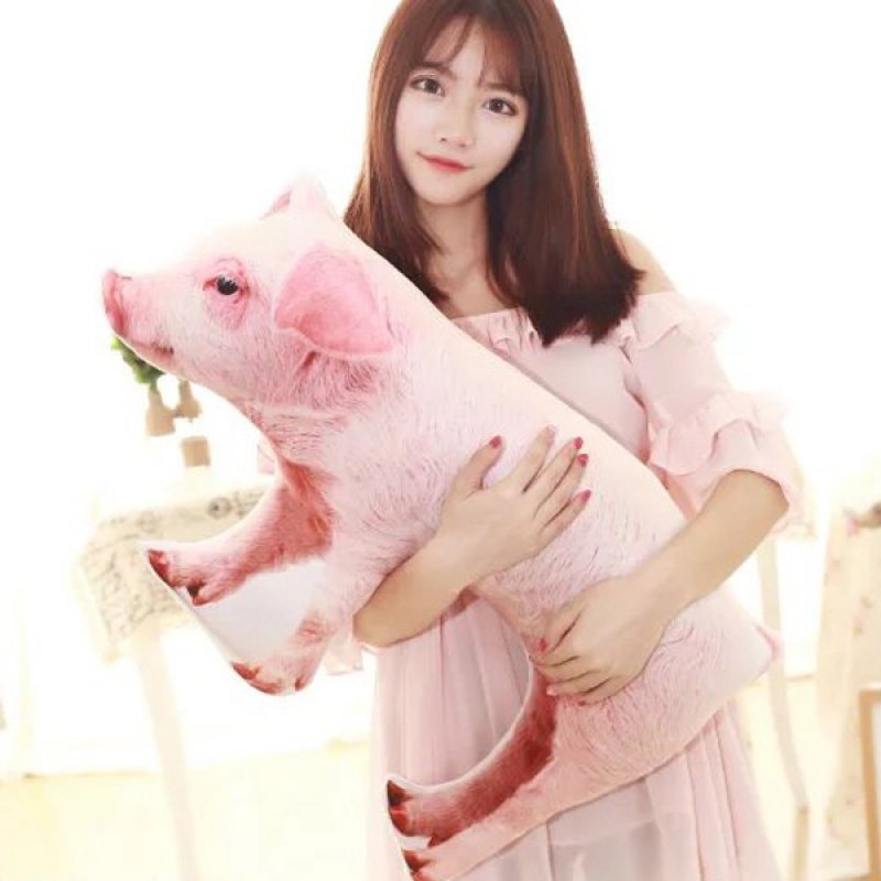 仿真小母猪猪毛绒玩具公仔创意猪肉抱枕儿童玩偶整人恶搞搞笑礼物