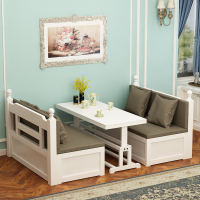 尋木匠多功能实木沙发床可折叠两用客厅双人卡座单人小户型带书桌省空间