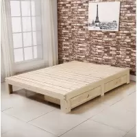 尋木匠床架1.5实木床榻榻米床日式松木双人单人纯实木可定制