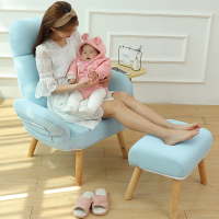 尋木匠喂奶椅子阳台小沙发卧室哺乳沙发单人懒人沙发折叠靠背孕妇休闲椅