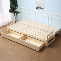 尋木匠折叠实木沙发床小户型客厅书房单人1米两用多功能双人折叠床1.8