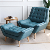 尋木匠朴术艺居 北欧单人沙发椅ins老虎椅我的前半生同款表情休闲椅躺椅