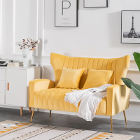 尋木匠沙发小户型阳台单人休闲老虎椅子轻奢双人服装店客厅布艺美式沙发