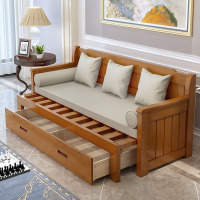 尋木匠沙发床可折叠实木单人1.2双人1.5米小户型客厅坐卧两用多功能沙发