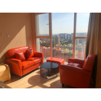 尋木匠美式休闲复古酒吧单人沙发椅售楼处酒店服装店铺简约双人三人沙发