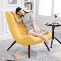 尋木匠蜗牛椅可拆洗北欧小户型现代简约单人可躺懒人布艺休闲沙发老虎椅