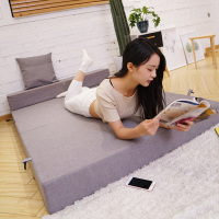 尋木匠新款双人懒人沙发床榻榻米卧室单人椅飘窗棉麻小户型可拆洗