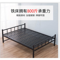 尋木匠铁艺床单人床铁床1.2米1.5米单层铁床双人床员宿舍单层床铁床
