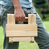 尋木匠居家家折叠实木凳子便携火车马扎折叠凳成人钓鱼小椅子折叠椅板凳