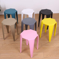 尋木匠塑料凳子加厚成人餐桌凳时尚创意高凳餐凳椅子家用凳彩色方凳板凳