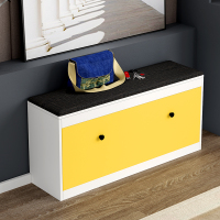 尋木匠轻奢北欧翻斗换鞋凳家用口鞋柜进可坐软包坐垫穿鞋凳子入长